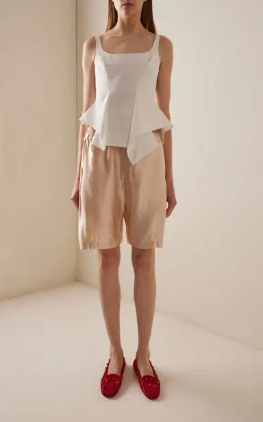 Khaite Rohe Satin Shorts | Thumbnail 2