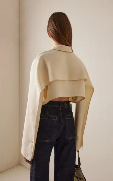 Khaite Fritz Cropped Linen Shirt | Thumbnail 4 Khaite Fritz Cropped Linen Shirt | Thumbnail 4