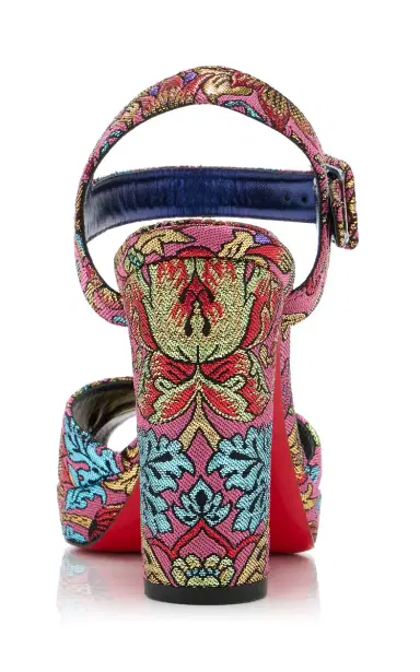 Christian Louboutin Cora 100 Jacquard Florea Sandals | Thumbnail 5