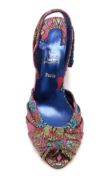Christian Louboutin Cordelia 70 Jacquard Florea Slingback Sandals | Thumbnail 5