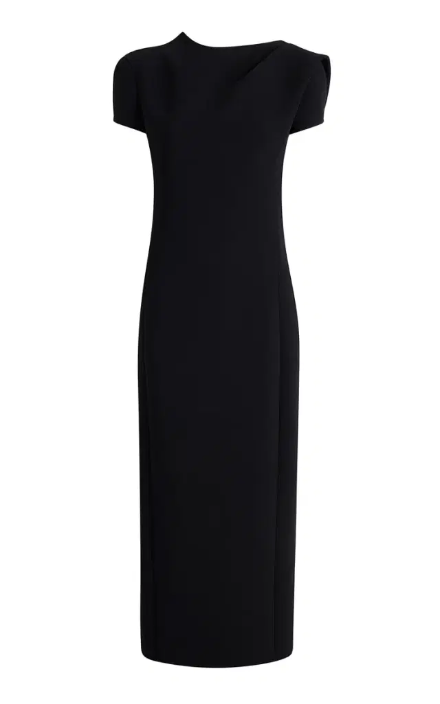 Iryl Open-Back Crepe Maxi Dress