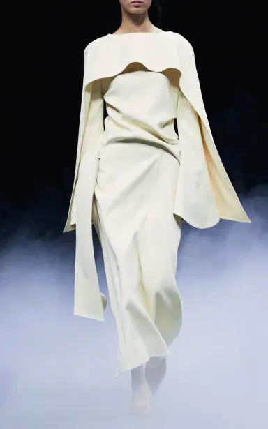 Khaite Yon Crepe Satin Midi Dress | Thumbnail 2