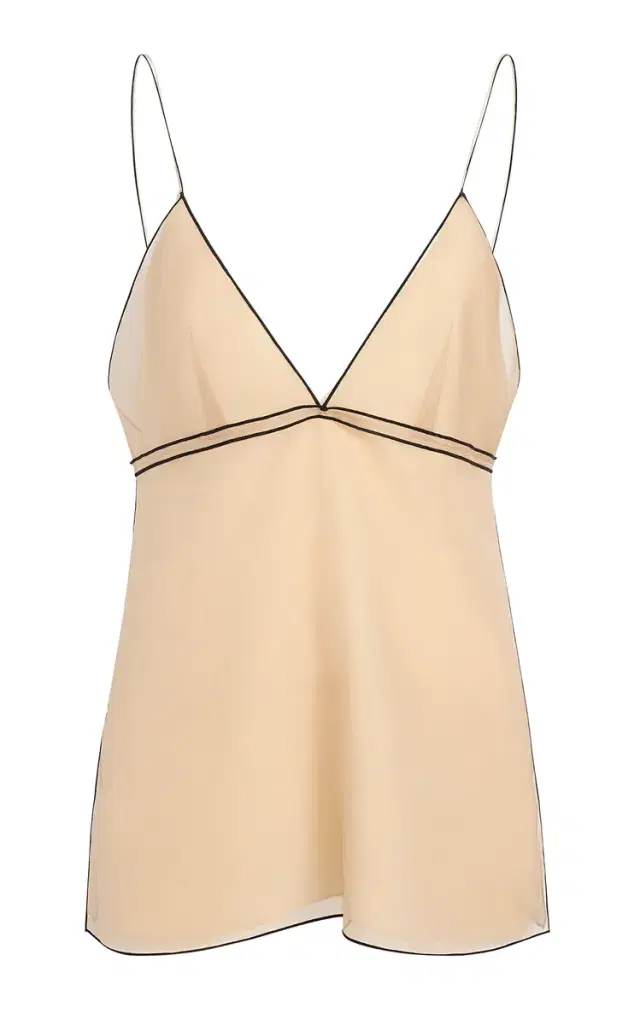 Khaite Timy Silk Organza Camisole Top