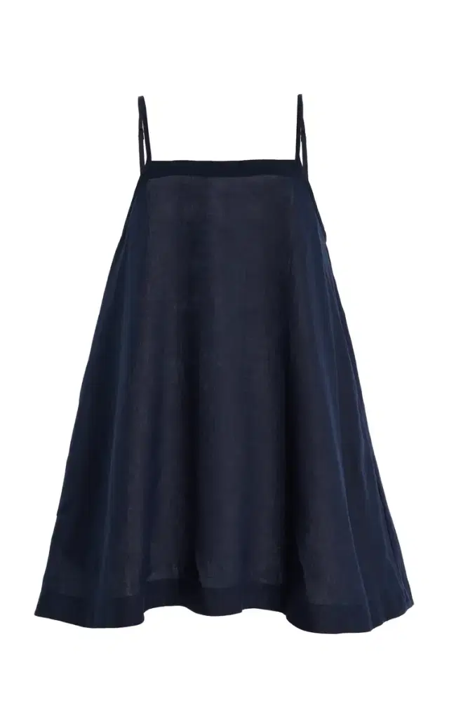 Leiden Flared Linen Mini Dress