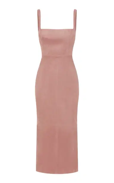 Alex Perry Suede Midi Dress | Thumbnail 1 Alex Perry Suede Midi Dress | Thumbnail 1