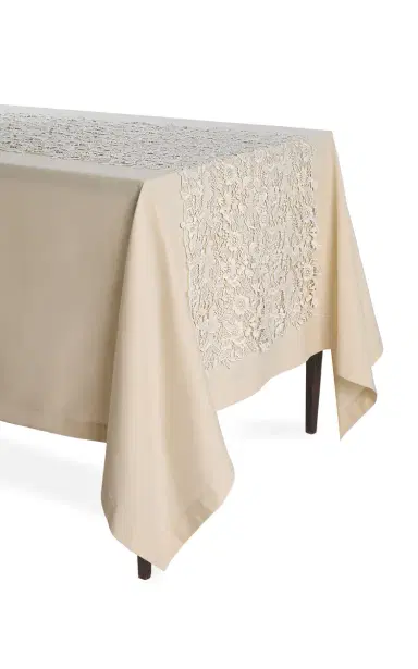 Moda Domus Lace-Detailed Cotton Table Runner | Thumbnail 1