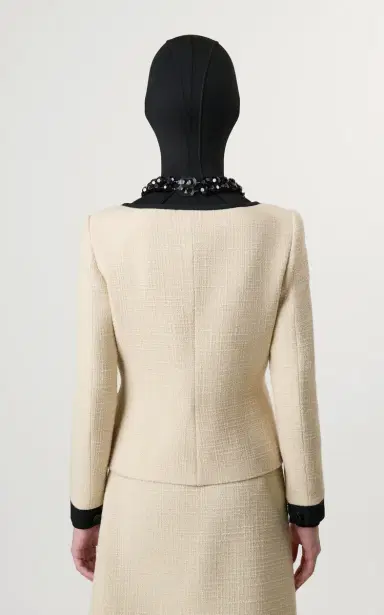 Valentino Garavani Bow-Detailed Wool-Blend Tweed Jacket | Thumbnail 4 Valentino Garavani Bow-Detailed Wool-Blend Tweed Jacket | Thumbnail 4