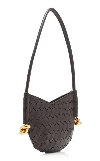 Bottega Veneta Mini Solstice Intrecciato Leather Bag - Brown - OS | Thumbnail 3 Bottega Veneta Mini Solstice Intrecciato Leather Bag - Brown - OS | Thumbnail 3