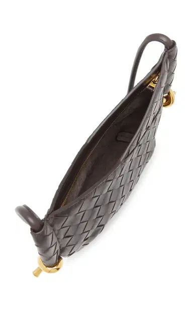 Bottega Veneta Mini Solstice Intrecciato Leather Bag - Brown - OS | Thumbnail 5 Bottega Veneta Mini Solstice Intrecciato Leather Bag - Brown - OS | Thumbnail 5