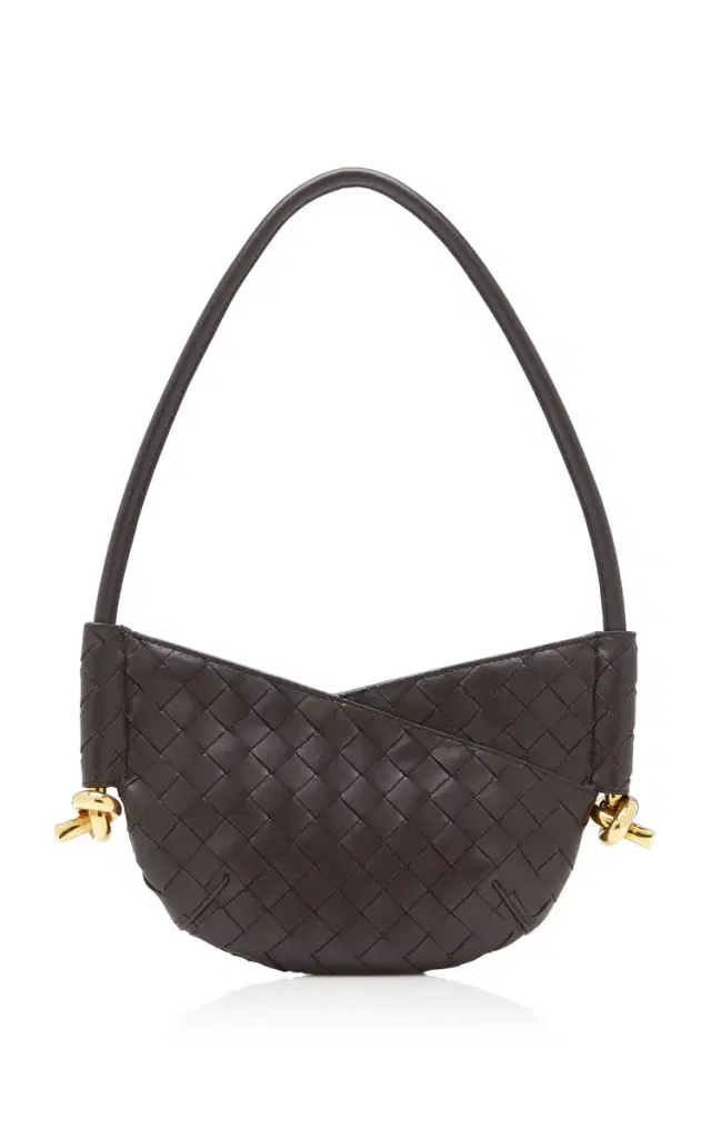 Mini Solstice Intrecciato Leather Bag - Brown - OS