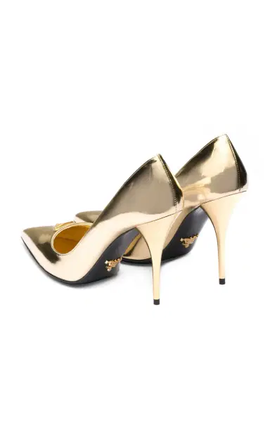 Prada Metallic Leather Pumps | Thumbnail 5 Prada Metallic Leather Pumps | Thumbnail 5