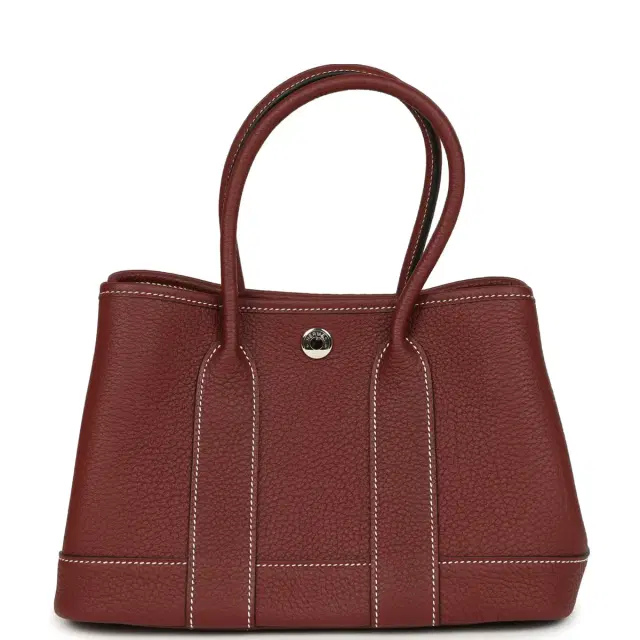 Hermes Garden Party Neo 23 Rouge H Negonda Palladium Hardware