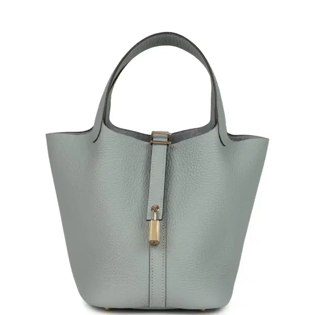 hermes Hermes Picotin Lock 18 Gris Pantin Clemence Permabrass Hardware