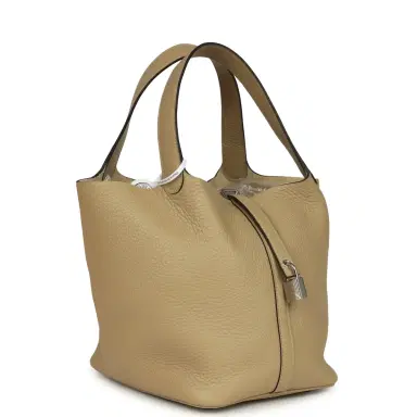 HERMÈS Hermes Picotin Lock 22 Trench Clemence Palladium Hardware | Thumbnail 2 HERMÈS Hermes Picotin Lock 22 Trench Clemence Palladium Hardware | Thumbnail 2