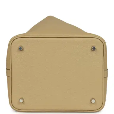 HERMÈS Hermes Picotin Lock 22 Trench Clemence Palladium Hardware | Thumbnail 6 HERMÈS Hermes Picotin Lock 22 Trench Clemence Palladium Hardware | Thumbnail 6