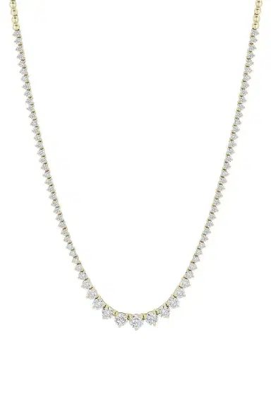 Zoë Chicco Diamond 3 Prong Tennis Necklace | Thumbnail 1
