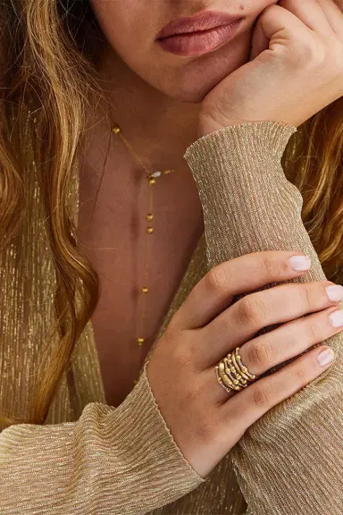 NANIS Elite Irregular Double Band Ring | Thumbnail 2