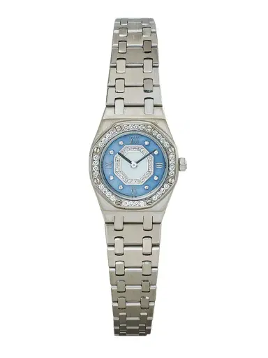 Stephanie Windsor + Audemars Piguet Vintage 1997 Royal Oak 18-karat White Gold, Mother-of-pearl And Diamond Watch, Ref. 67076bc | Thumbnail 1