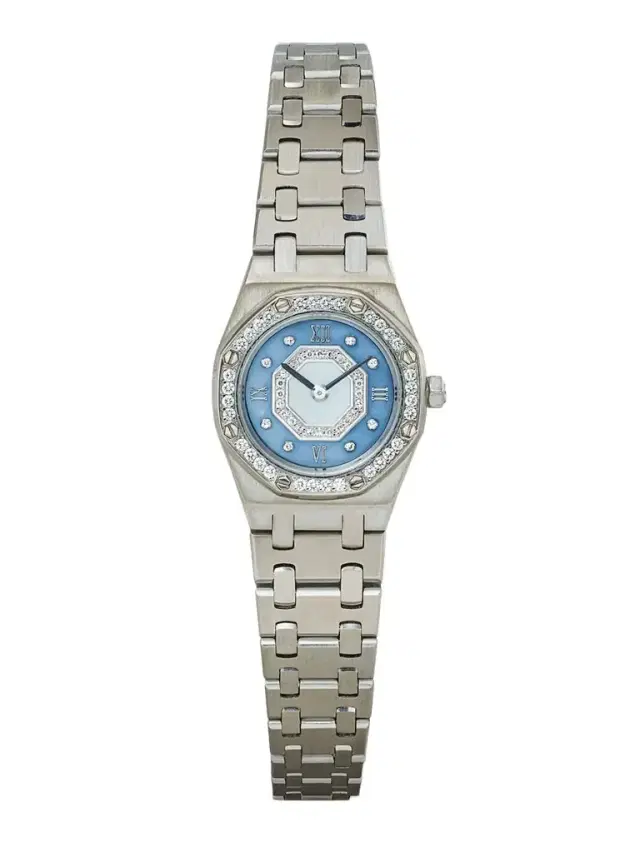 + Audemars Piguet Vintage 1997 Royal Oak 20mm 18-karat White Gold, Mother-of-pearl And Diamond Watch, Ref. No. 67076bc