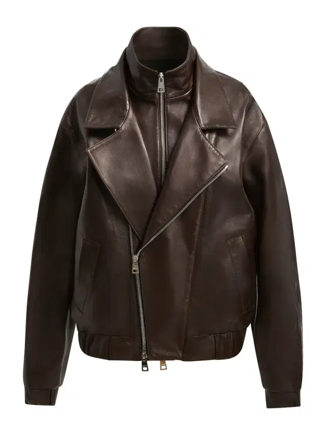 Emmett Double Zip Leather Moto Jacket