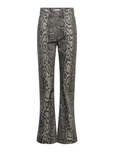 Gabriela Hearst Ezra Python Bootcut Cropped Jeans | Thumbnail 1