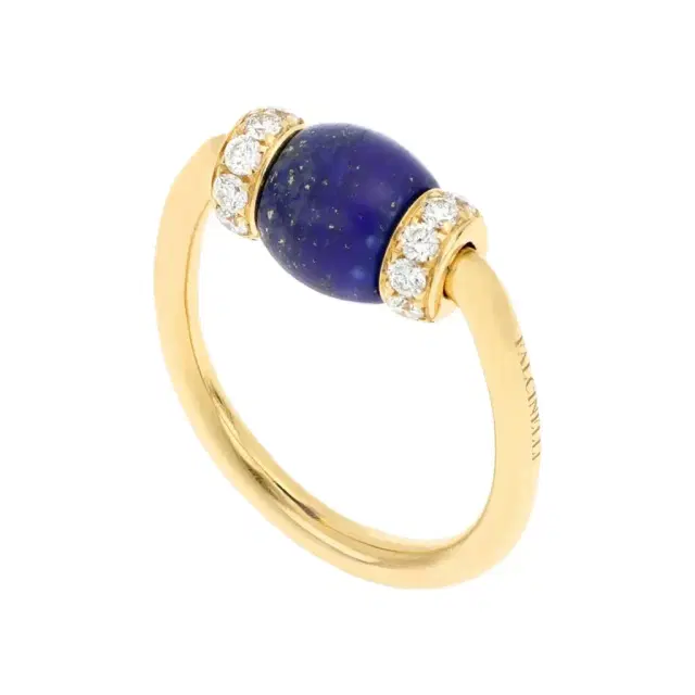 Tavanti Tavanti 18K Yellow Gold Diamond & Lapis Lazuli Ring Sz. 6.25 by The Solist