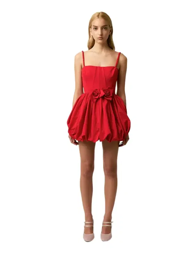Aknvas The Anais dress in red