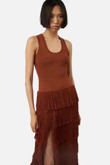 Aknvas The Donzetta dress in terracotta - final sale | Thumbnail 4