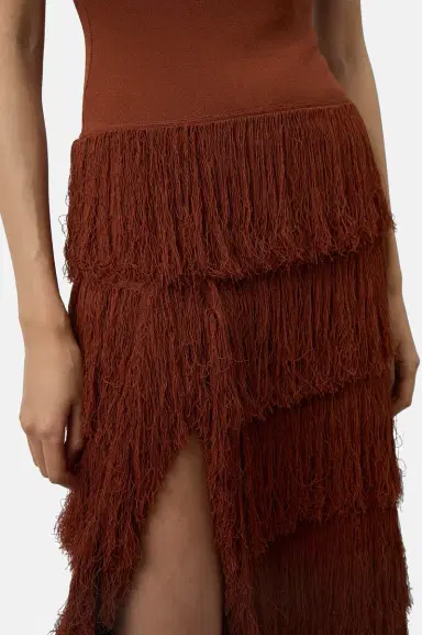 Aknvas The Donzetta dress in terracotta - final sale | Thumbnail 5