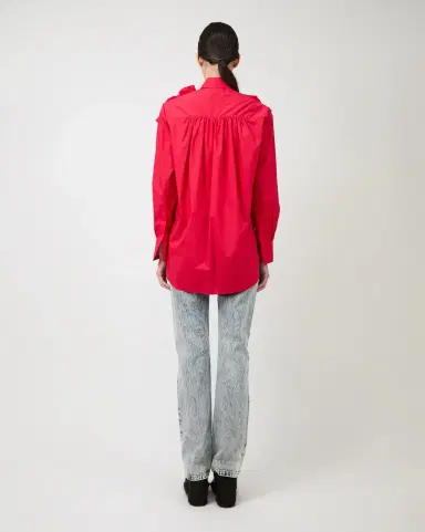 Aknvas The Flor shirt in red | Thumbnail 3