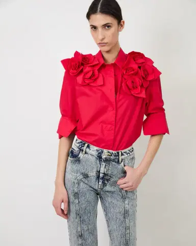 Aknvas The Flor shirt in red | Thumbnail 5