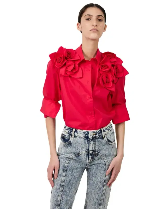 Aknvas The Flor shirt in red