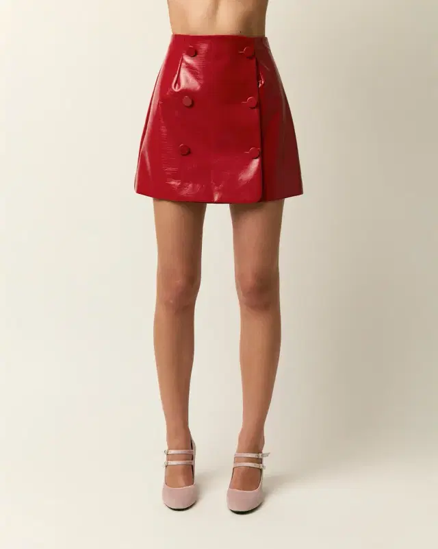 Aknvas The Mary mini skirt in red