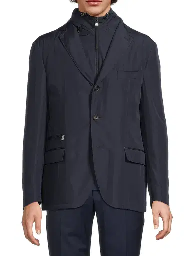 CORNELIANI Men's ID Tech Sport Jacket - Navy - Size 50 | Thumbnail 3 CORNELIANI Men's ID Tech Sport Jacket - Navy - Size 50 | Thumbnail 3