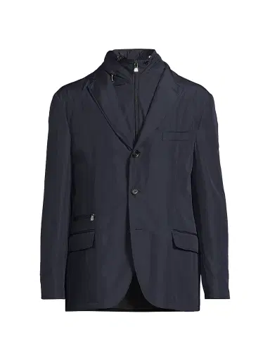 CORNELIANI Men's ID Tech Sport Jacket - Navy - Size 50 | Thumbnail 1 CORNELIANI Men's ID Tech Sport Jacket - Navy - Size 50 | Thumbnail 1