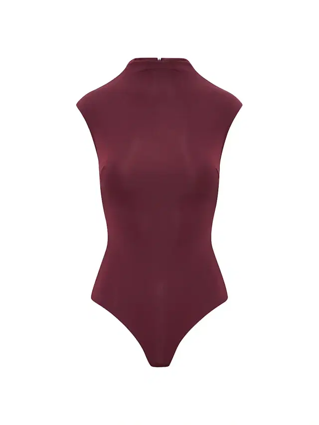Women's Paulina Cap-Sleeve Bodysuit - Burgundy
