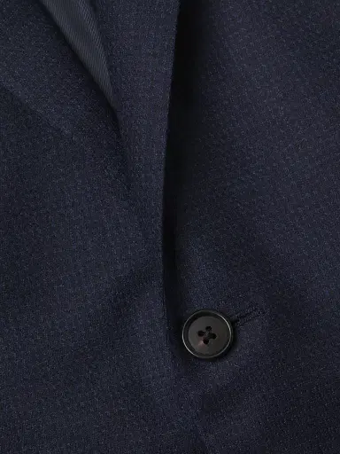 Corneliani Men's Mini Check Wool Sport Coat - Navy | Thumbnail 6 Corneliani Men's Mini Check Wool Sport Coat - Navy | Thumbnail 6