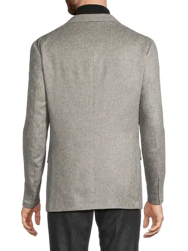 CORNELIANI Men's Silk-Cashmere Sport Coat - Grey - Size 48 | Thumbnail 5 CORNELIANI Men's Silk-Cashmere Sport Coat - Grey - Size 48 | Thumbnail 5