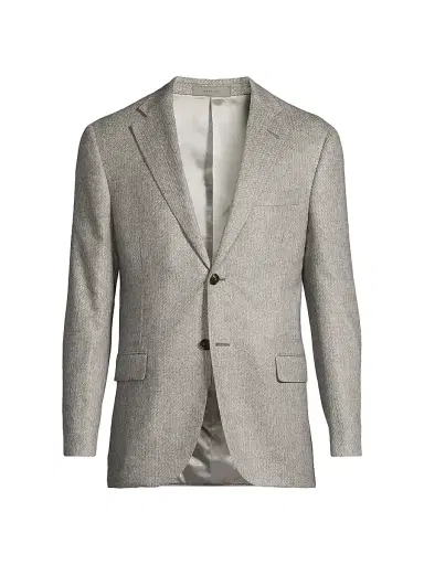 CORNELIANI Men's Silk-Cashmere Sport Coat - Grey - Size 48 | Thumbnail 1 CORNELIANI Men's Silk-Cashmere Sport Coat - Grey - Size 48 | Thumbnail 1