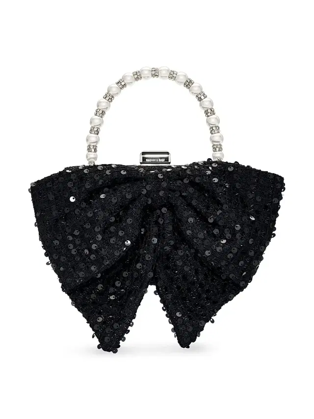SACHIN BABI Women's Bubbly Sequin Tweed Top Handle Bag - Black