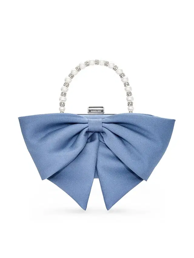 SACHIN BABI Women's Bubbly Bow Mikado Evening Bag - Twilight