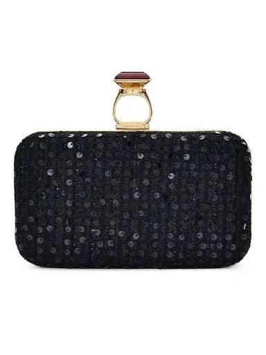 SACHIN & BABI Women's On The Rocks Sequin Tweed Clutch | Thumbnail 1 SACHIN & BABI Women's On The Rocks Sequin Tweed Clutch | Thumbnail 1