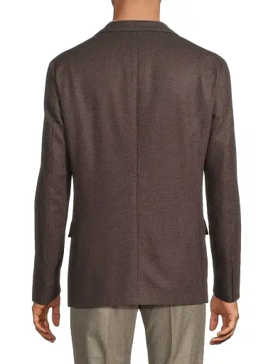 CORNELIANI Men's Check Wool-Cashmere Sport Coat | Thumbnail 5 CORNELIANI Men's Check Wool-Cashmere Sport Coat | Thumbnail 5