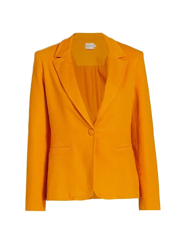 ALICE + OLIVIA Women's Macey Notch Lapel Blazer - Tangerine