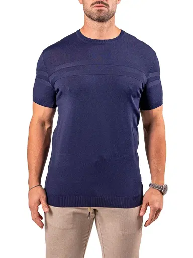 Maceoo Men's SS T-Shirt - Blue | Thumbnail 2 Maceoo Men's SS T-Shirt - Blue | Thumbnail 2