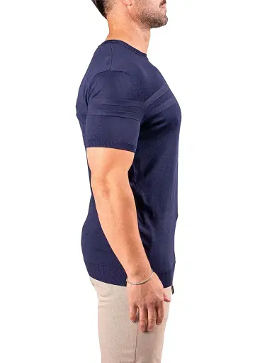 Maceoo Men's SS T-Shirt - Blue | Thumbnail 5 Maceoo Men's SS T-Shirt - Blue | Thumbnail 5