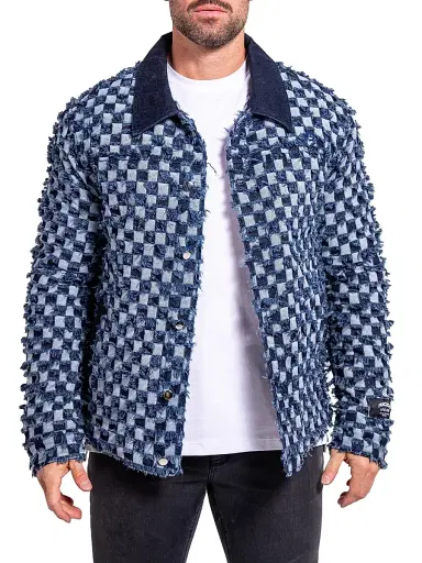 Maceoo Men's Denim Ascension Jacket - Blue - Size XXXXL | Thumbnail 2 Maceoo Men's Denim Ascension Jacket - Blue - Size XXXXL | Thumbnail 2