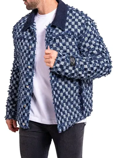 Maceoo Men's Denim Ascension Jacket - Blue - Size XXXXL | Thumbnail 4 Maceoo Men's Denim Ascension Jacket - Blue - Size XXXXL | Thumbnail 4