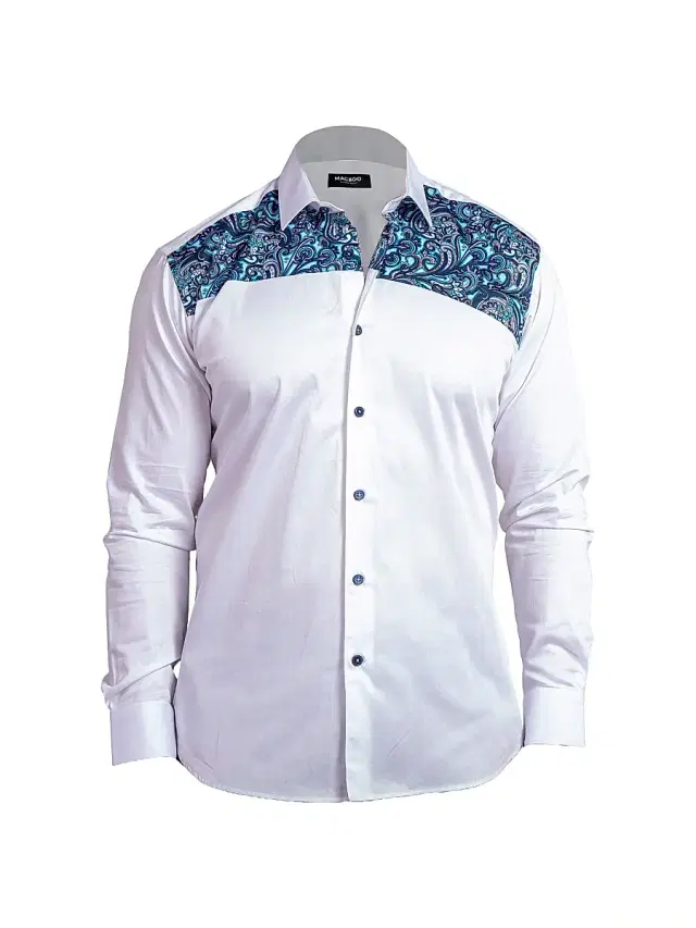 Maceoo Men's Black Label Ascension Shirt - White