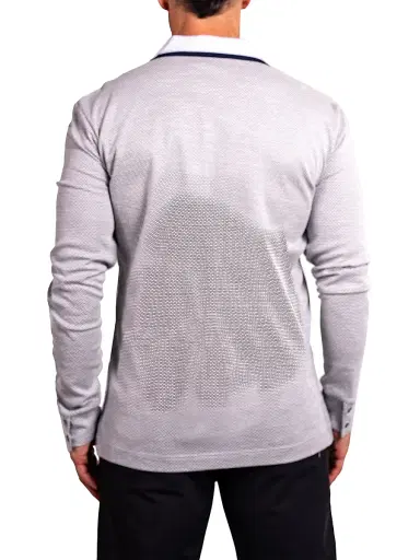 Maceoo Men's Ascension Knit Polo Shirt - White | Thumbnail 5 Maceoo Men's Ascension Knit Polo Shirt - White | Thumbnail 5
